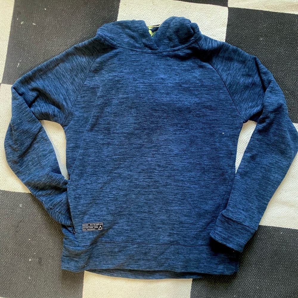 Blue Fleece Hoody Layer
